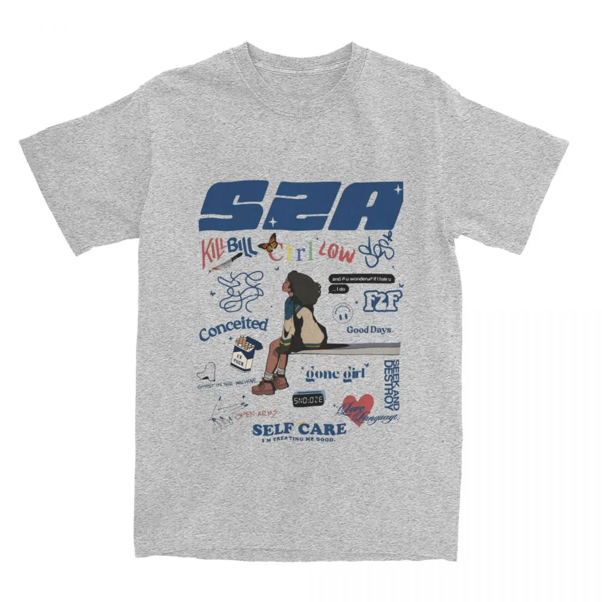 Sza – S.O.S Album Aesthetic Graphic Print Tshirt rap/r&b t-shirts merch
