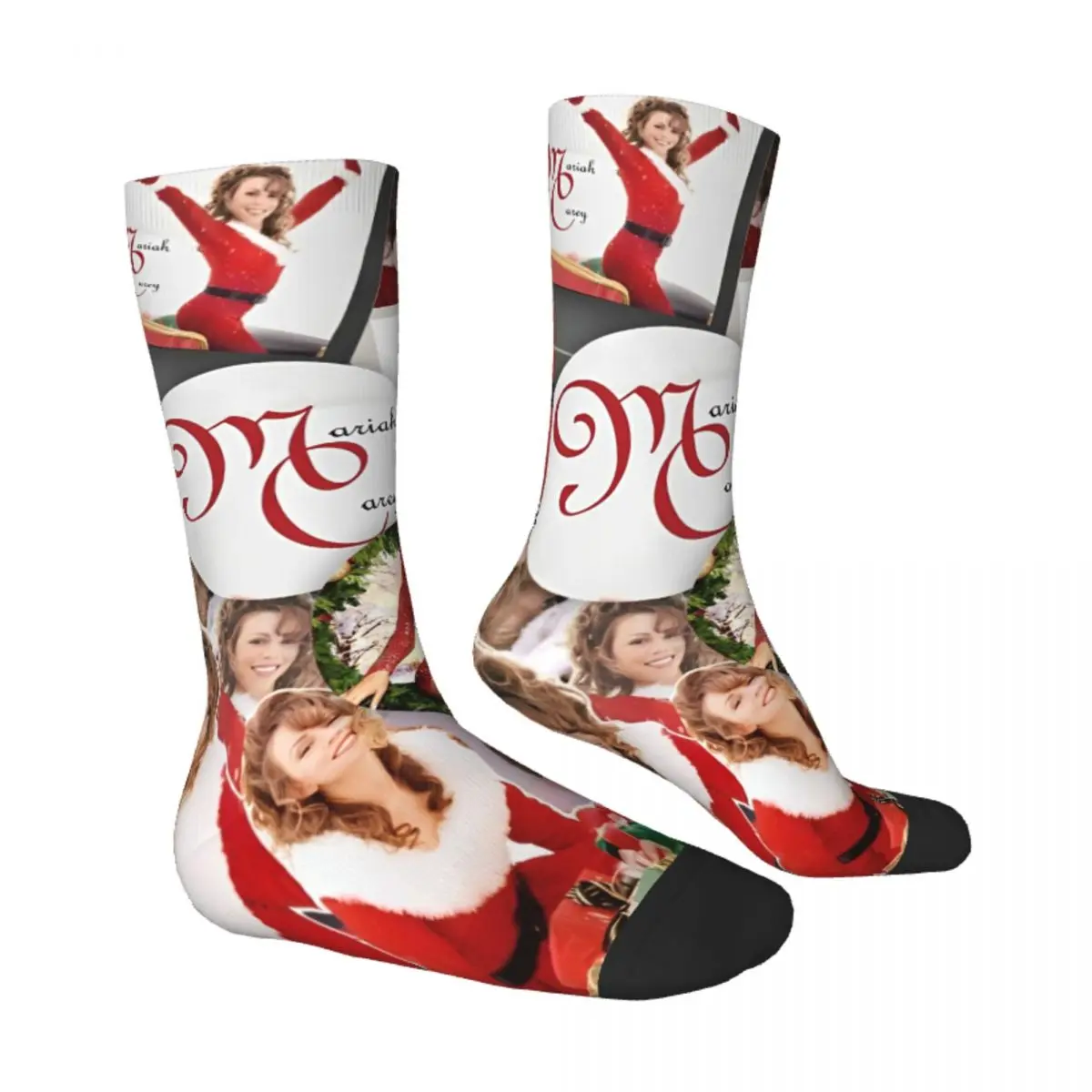 Mariah Carey – Christmas Theme Artistic Socks mariah carey merch merch