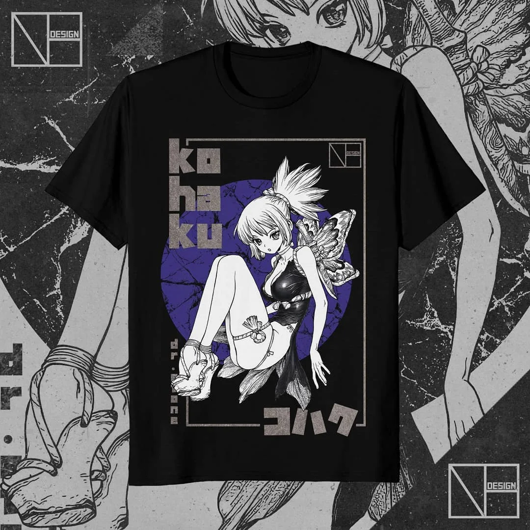 Dr.Stone – Kohaku Graphic Design Tshirt anime tshirts merch