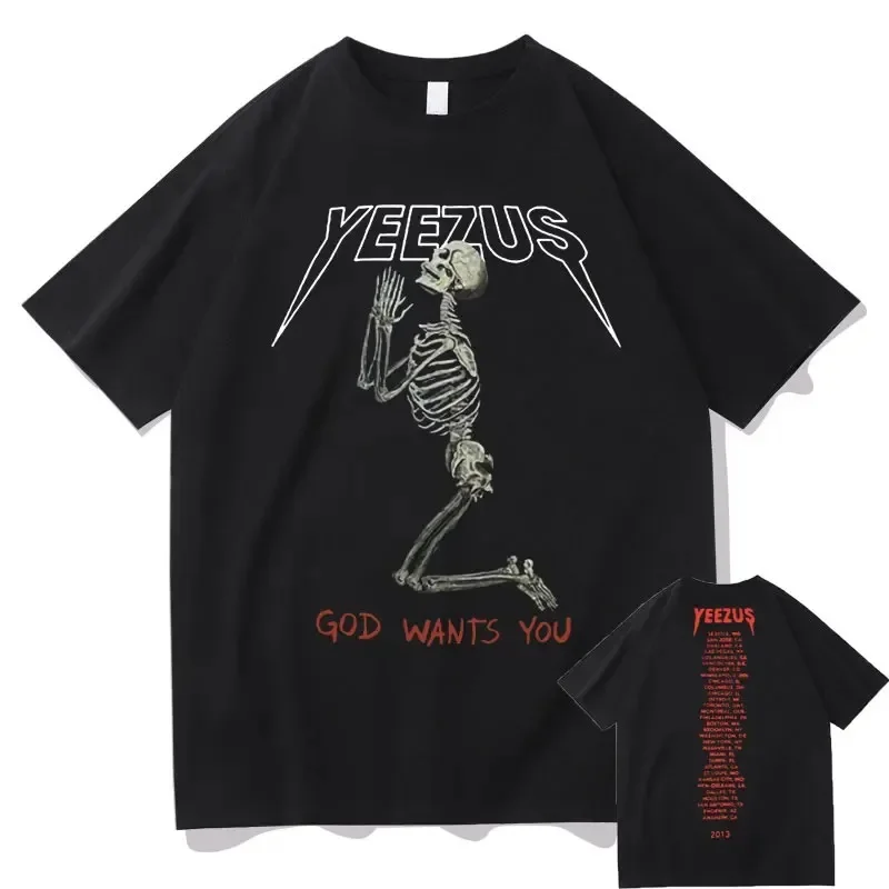 Kanye West – Yeezus God Wants You Print Tshirt Kanye West Merch