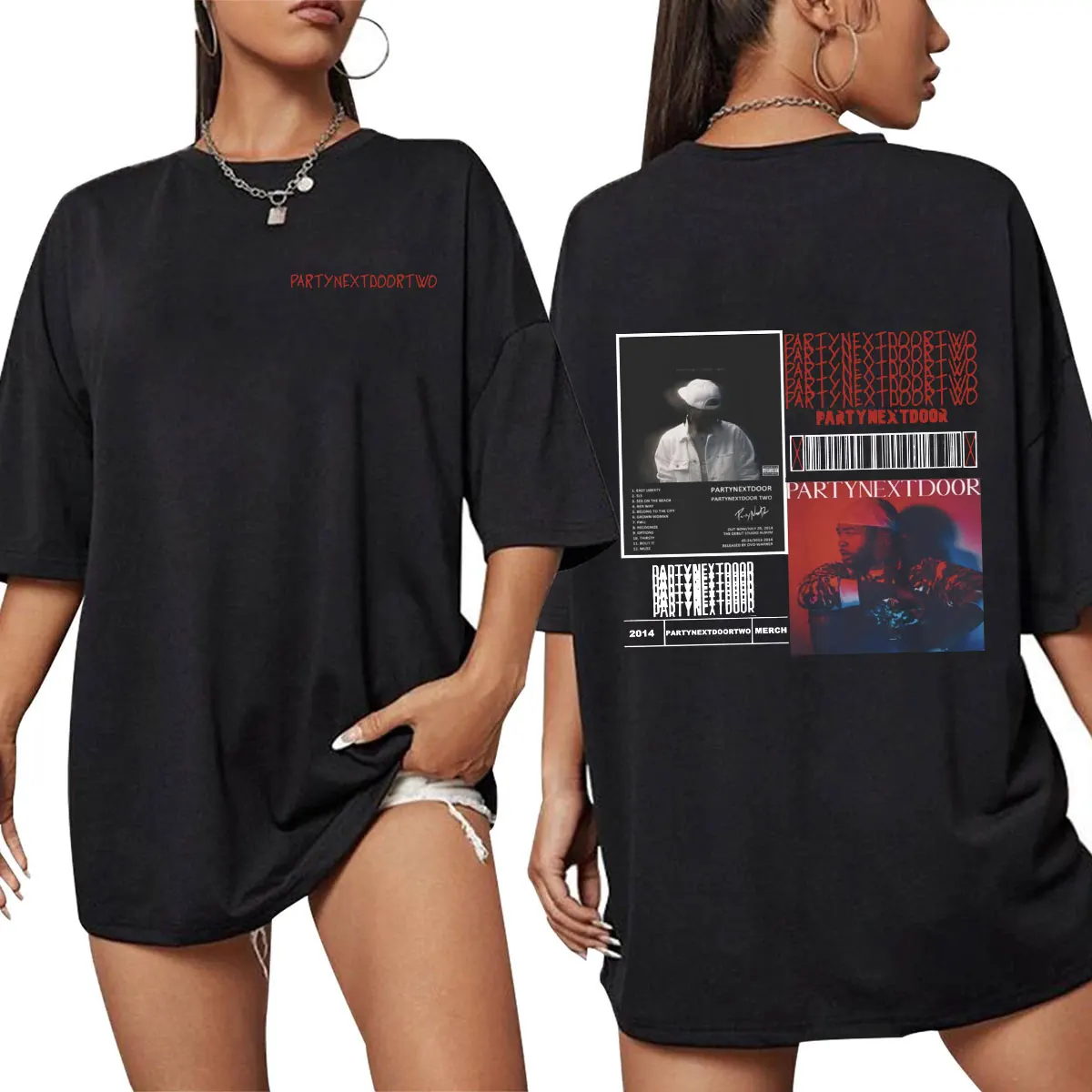 PARTYNEXTDOOR – Double Sided Print Tshirt Partynextdoor merch