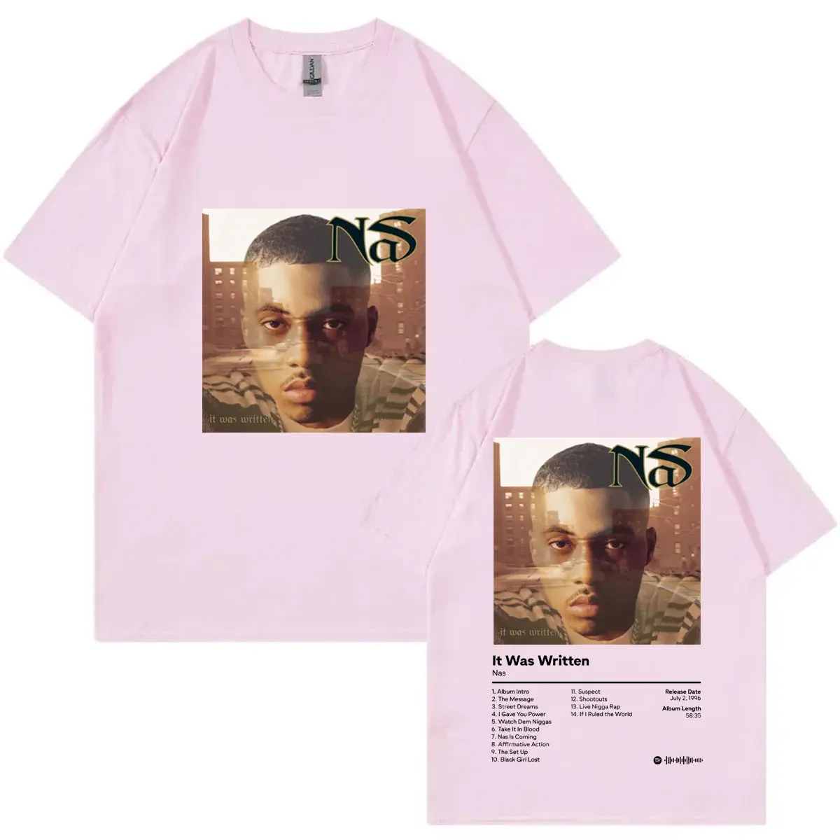 Nas – It Was Written Album Graphic Print Tshirt NAS Merch