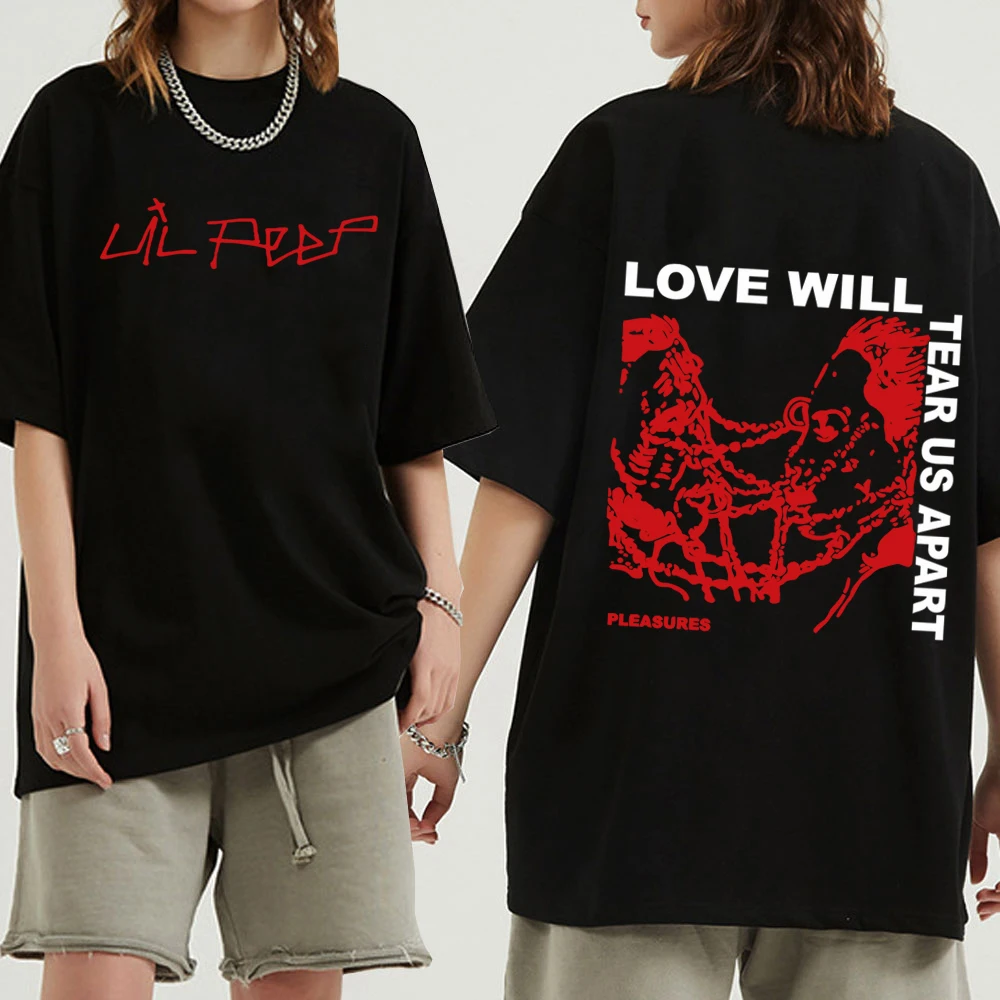 Lil Peep - Love Will Tear Us Apart Double Sided T-shirt