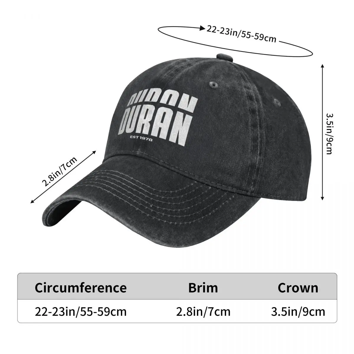 Duran Duran – Graphic Washed Cap Duran Duran Merch
