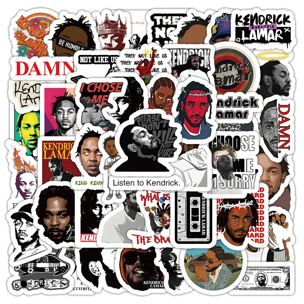 Kendrick Lamar – 50 PCS Trending Stickers kendrick lamar merch