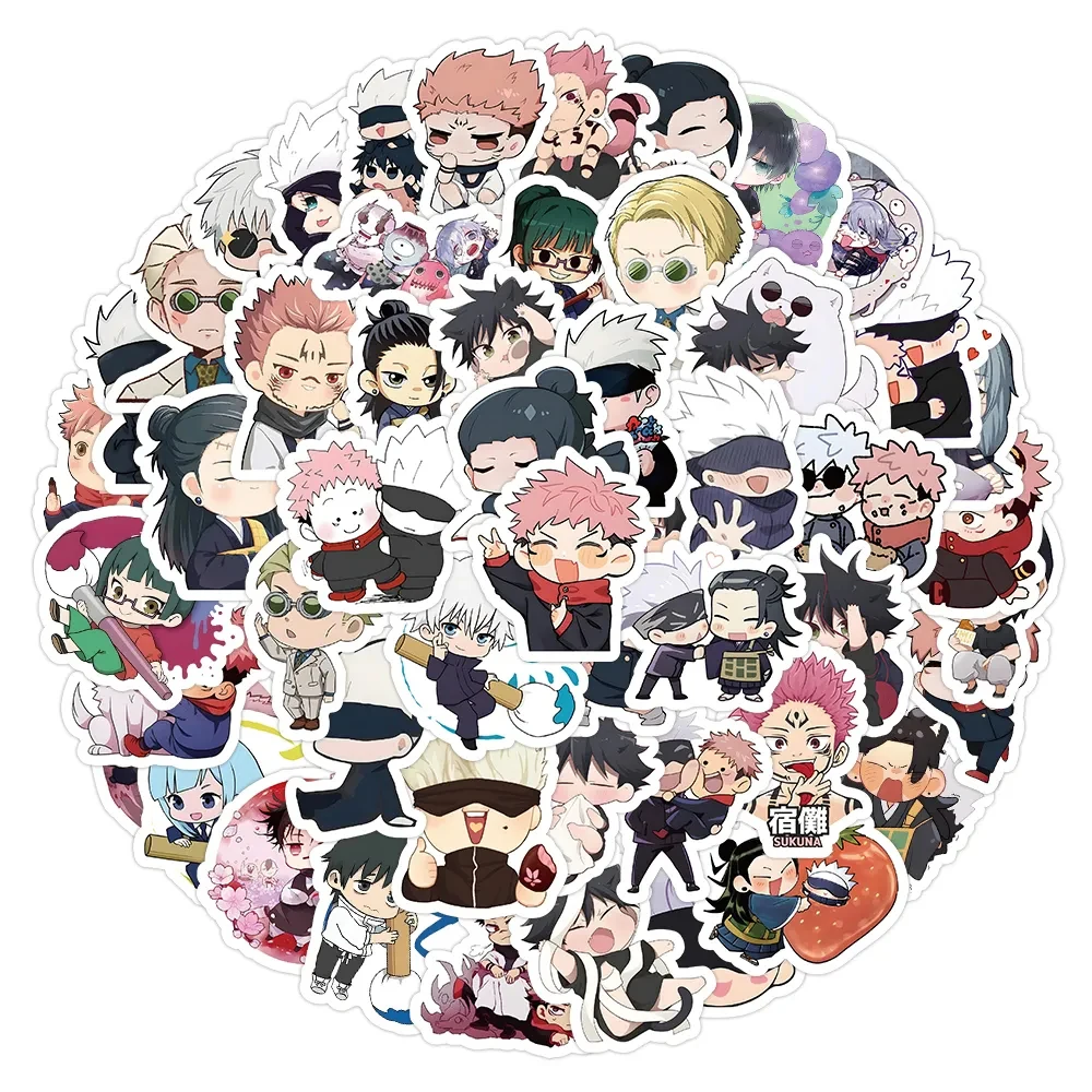Jujutsu Kaisen - 50 PCS Cute Anime Stickers
