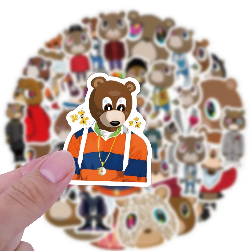 Kanye West – 50 PCS Trending Bear Stickers Kanye West Merch
