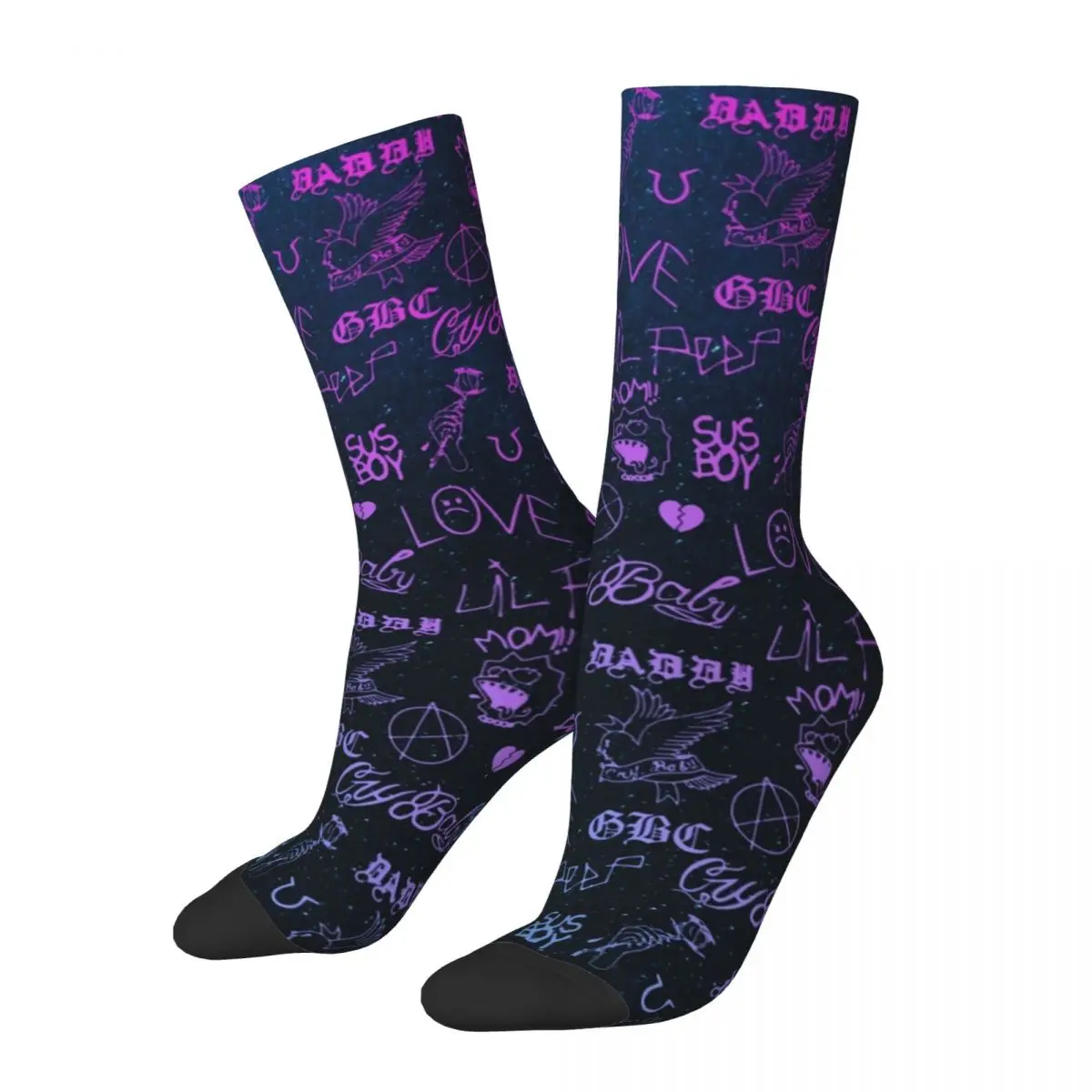 Lil Peep - Sus Boys Graphic Print Socks