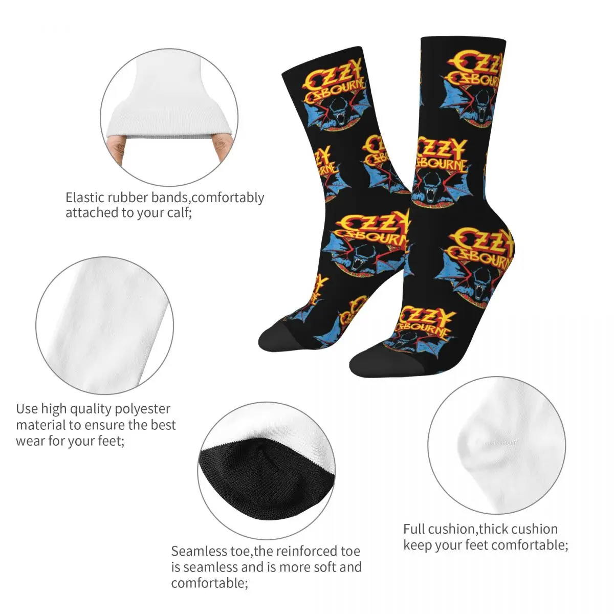 Ozzy Osbourne socks Ozzy Osbourne merch