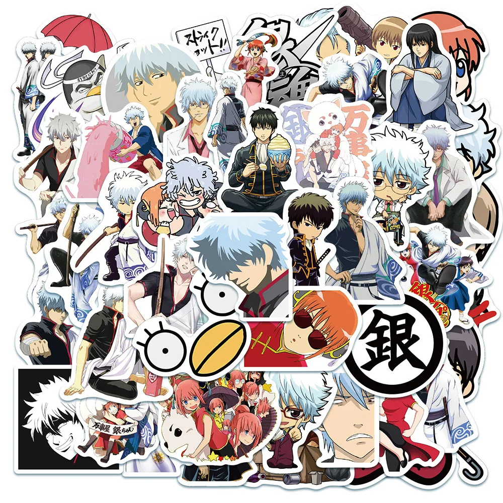 Gintama – 50 PCS Graphic Anime Trending Stickers anime stickers merch
