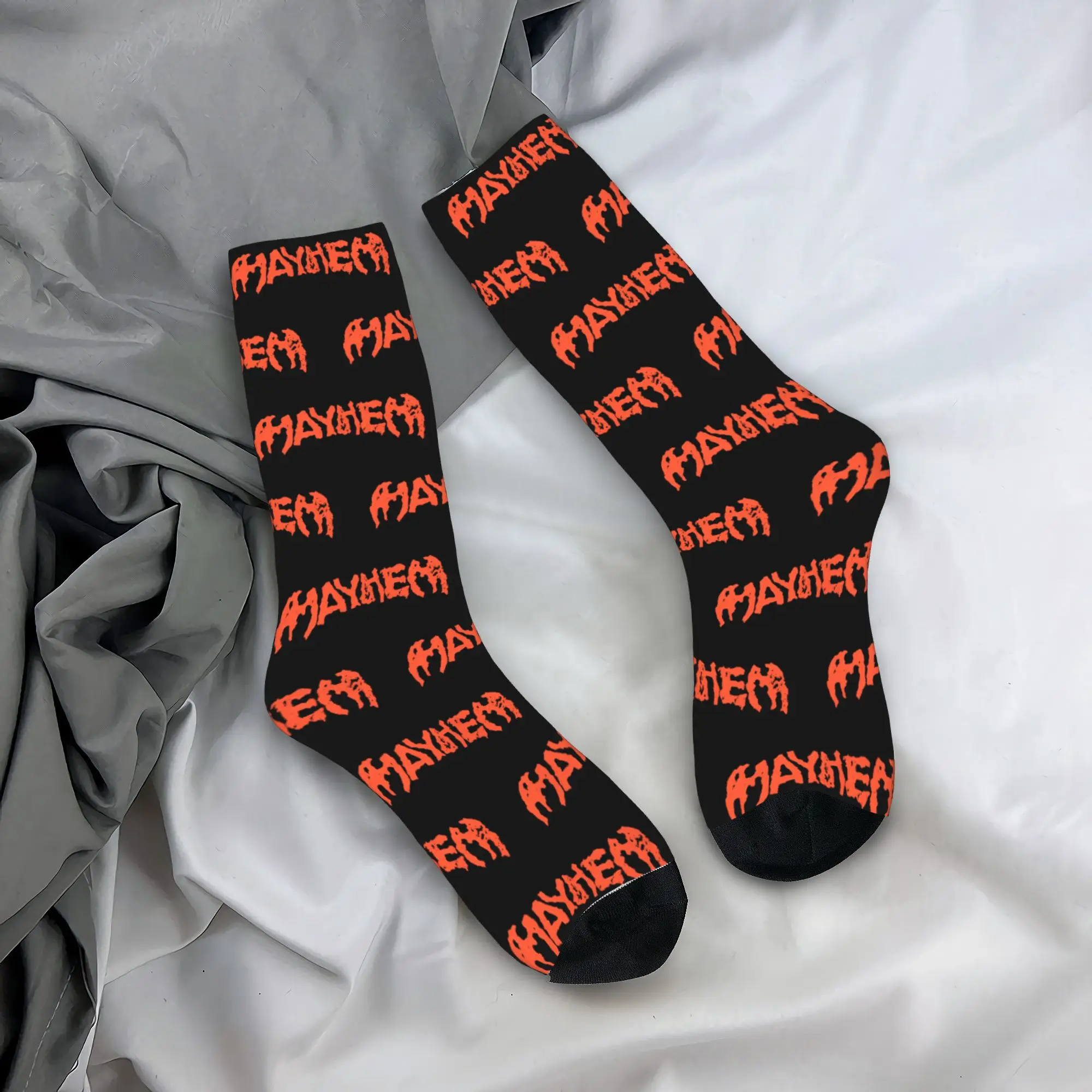 Lady Gaga – Orange Mayhem Socks Lady Gaga Merch