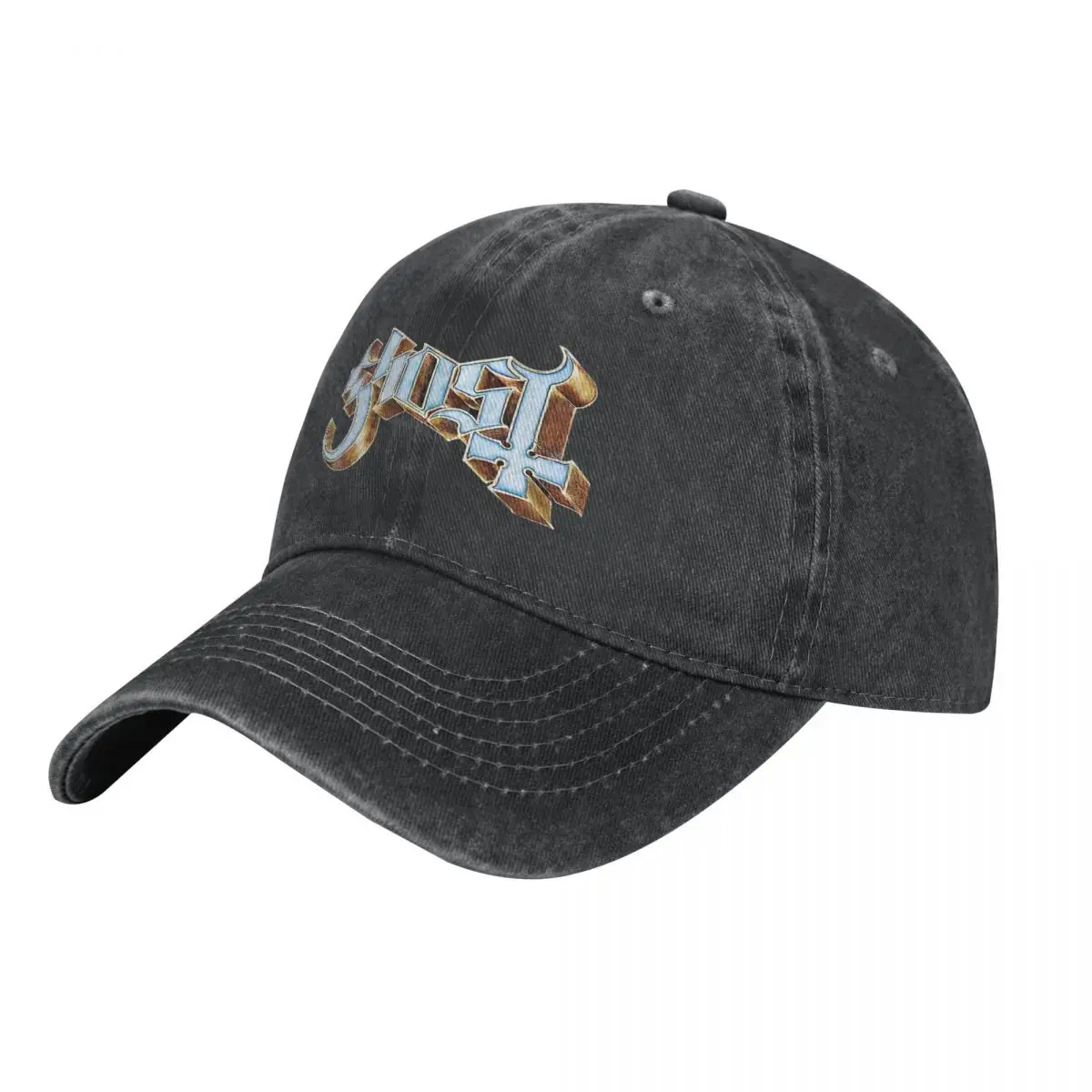 Ghost washed cap rock hats merch