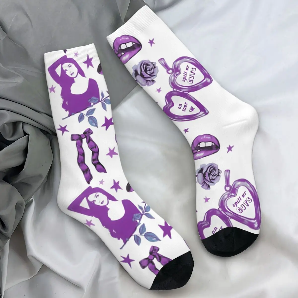 Olivia Rodrigo – 9 Sour Album Design Socks Olivia Rodrigo Merch