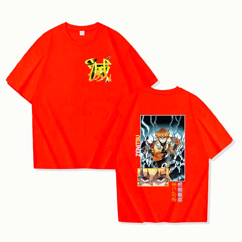 Demon Slayer – Zenitsu Agatsuma Print Tshirt anime tshirts merch