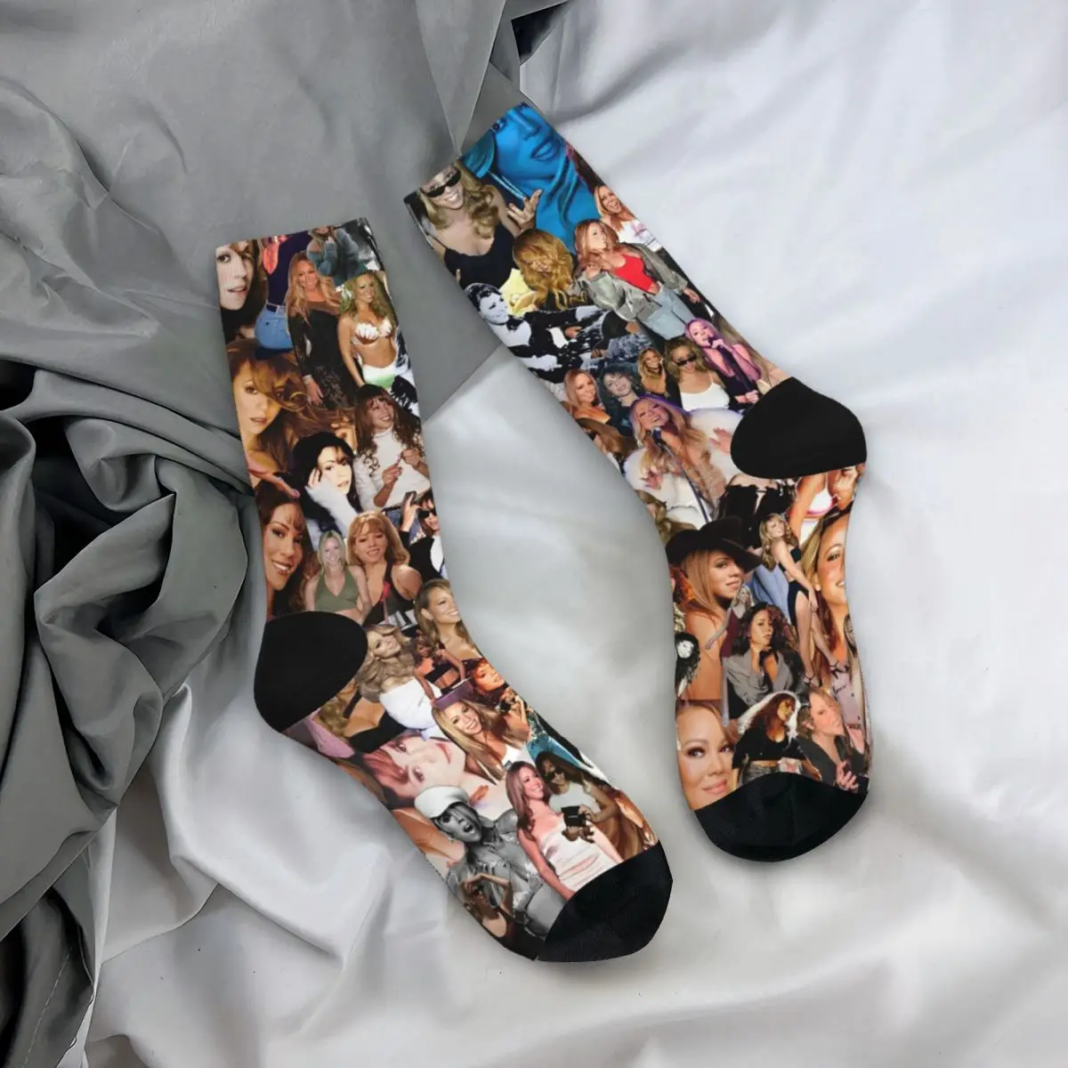 Mariah Carey – Pop Queen Face Mash Socks mariah carey merch merch