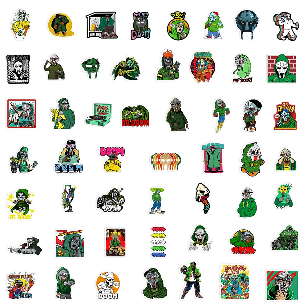 MF DOOM – 50 PCS Trending Stickers MF Doom merch