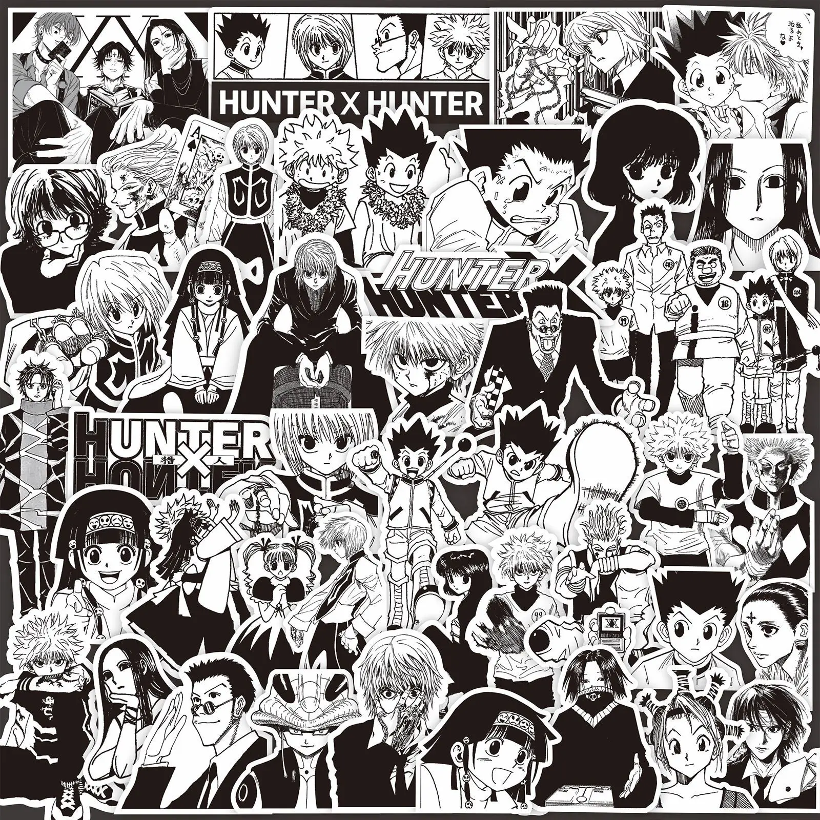Hunter×Hunter - 50 PCS Black & White Stickers