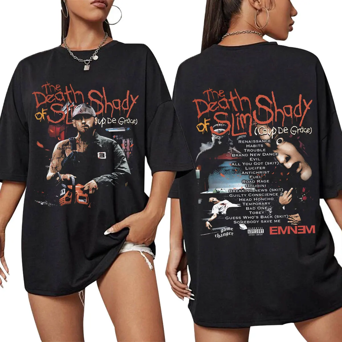 Eminem - Slim Shady Album Print Tshirt