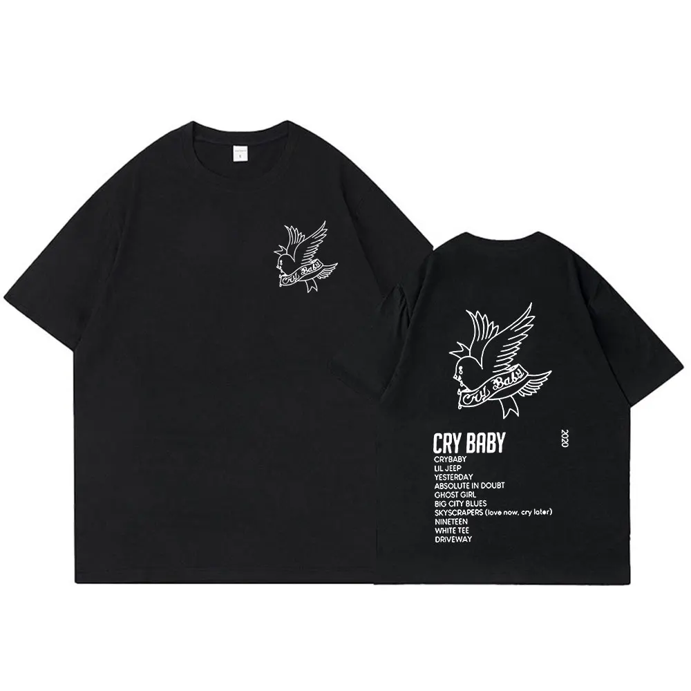Lil Peep - Cry Baby Print Double Sided T-shirt