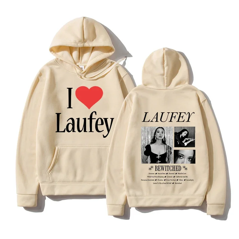 Laufey – I Love Laufey Graphic Print Hoodie laufey merch