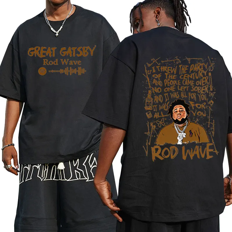 Rod Wave - Great Gatsby Graphic Print T-shirt