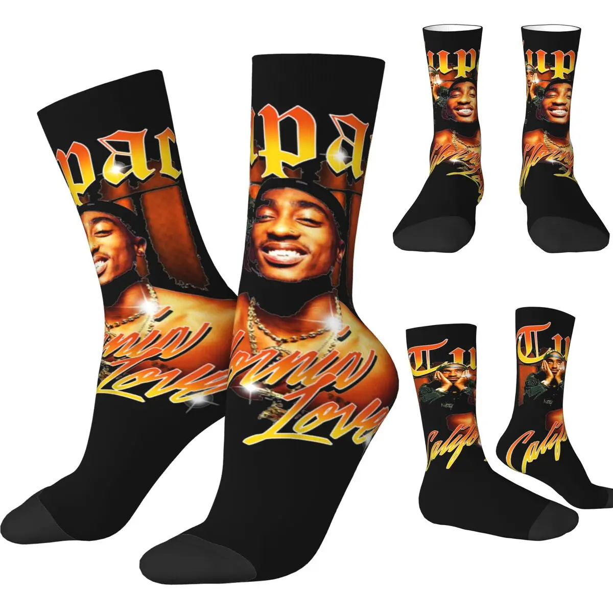 Tupac - California Love Graphic Socks