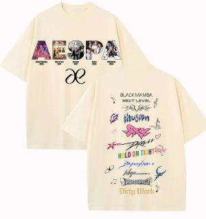 Merch 24 AESPA Songs Shirt aespa merch