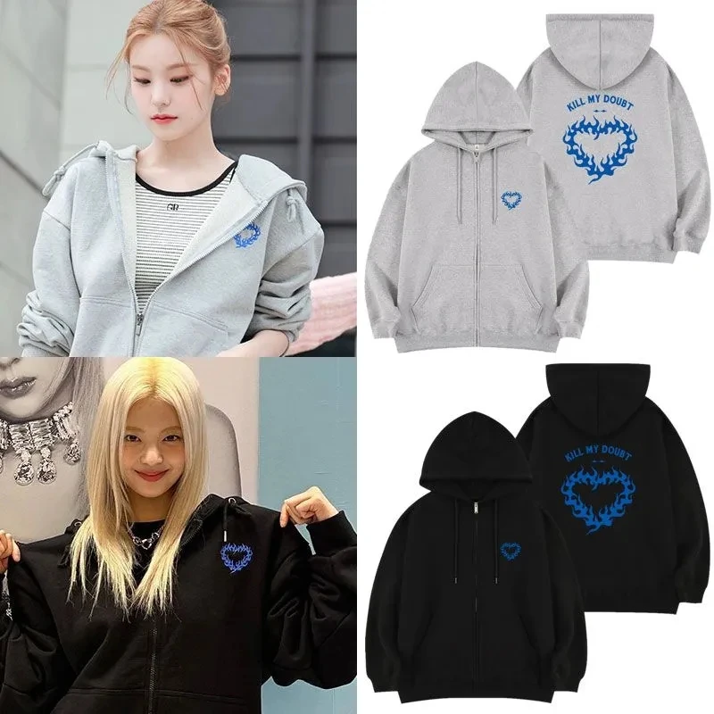 ITZY ZIP UP Hoodie – Kill Doubt, Keep Confidence itzy merch
