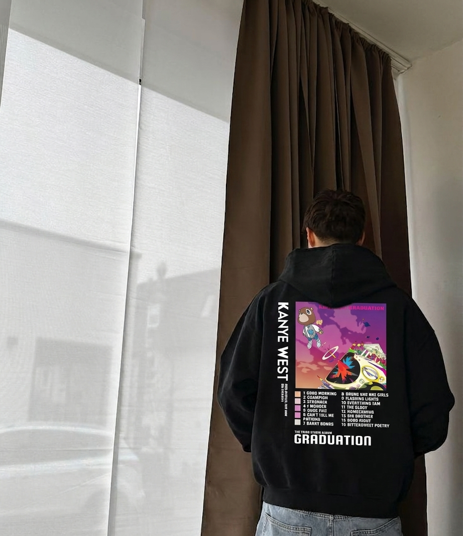 Kanye West Graduation Album Zip-Up Hoodie