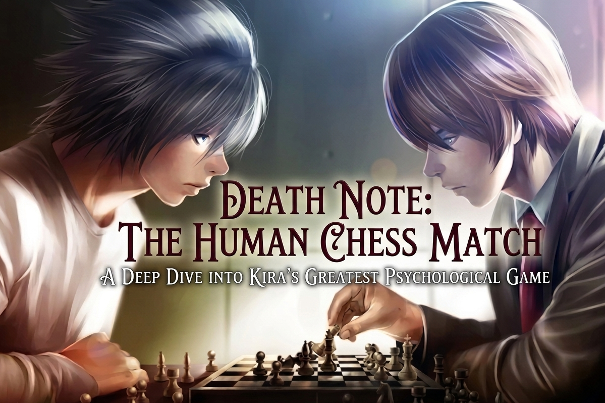 L and Light Yagami playing chess - Death Note 2026 Revival Blog Cover for Waerin