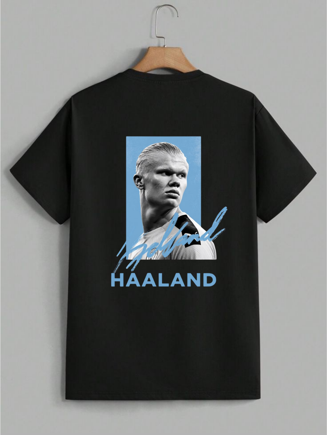 Haaland Blue Signature Portrait Shirt