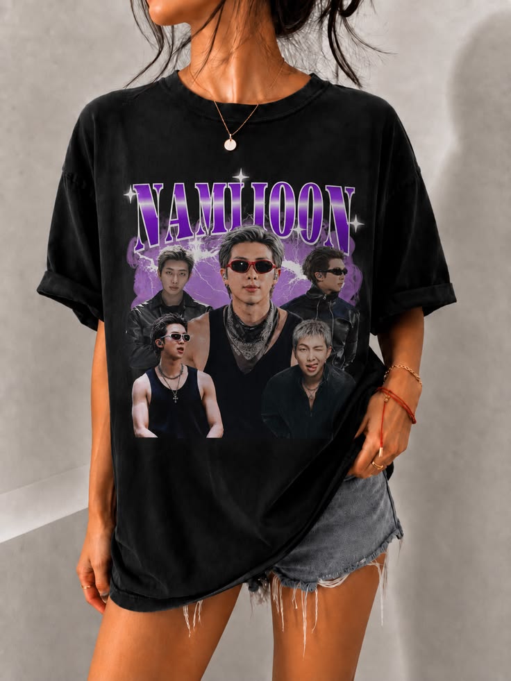 BTS RM Namjoon 90s Bootleg Rap Tee