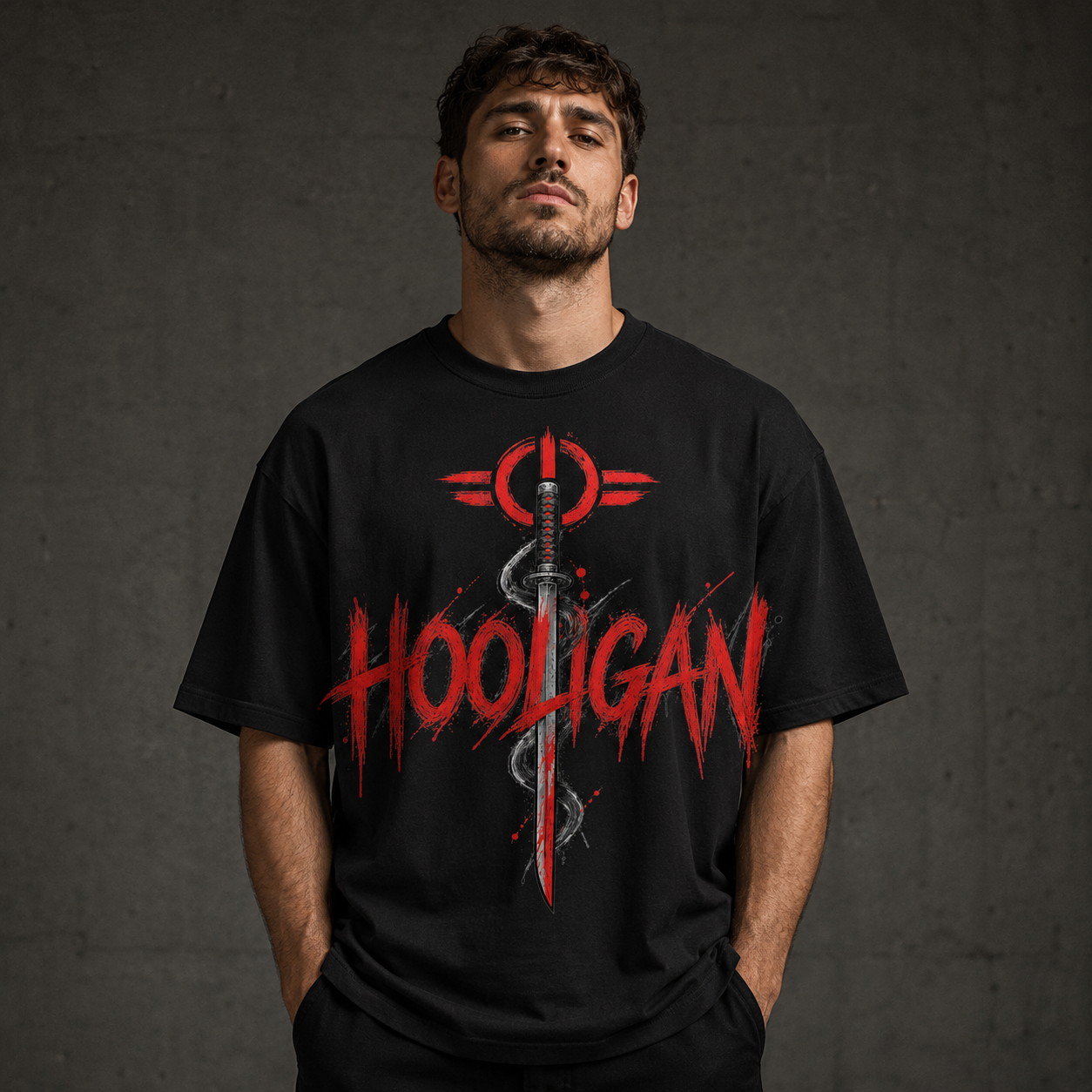Hooligan Katana Graphic T-Shirt