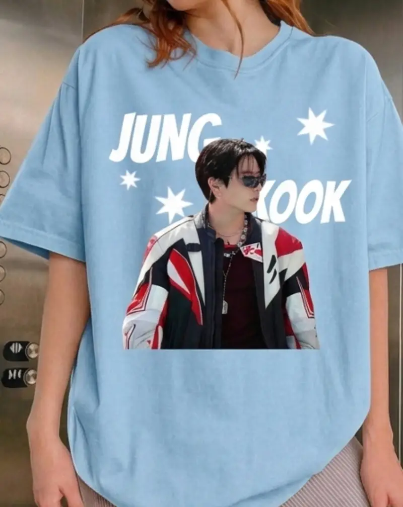 Bts Jungkook Biker Jacket Retro T-Shirt